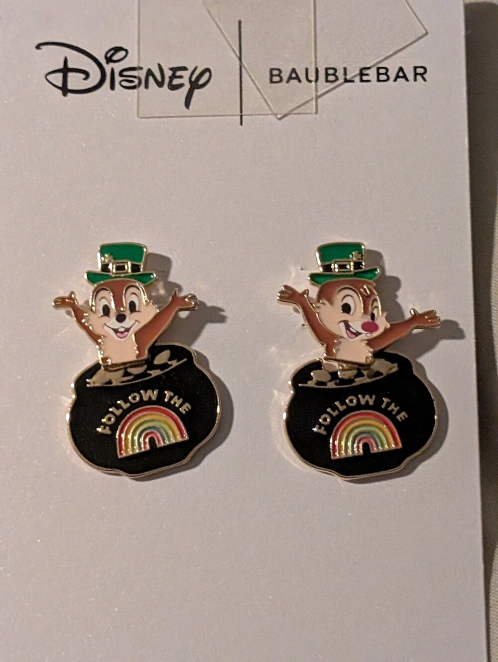 BaubleBar Green-Hat Chip 'Follow The Rainbow' Earrings